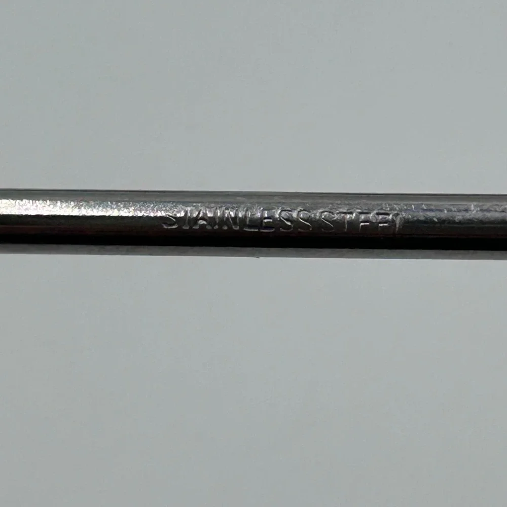 MCM Edelstahl Rostfrei Fondue Forks 6 Ea Germany Stainless Steel 2Prong Wood 11